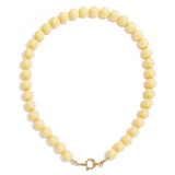 Beaded necklace with front closure - 12mm