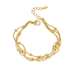 Bracelet with chains and polka dots