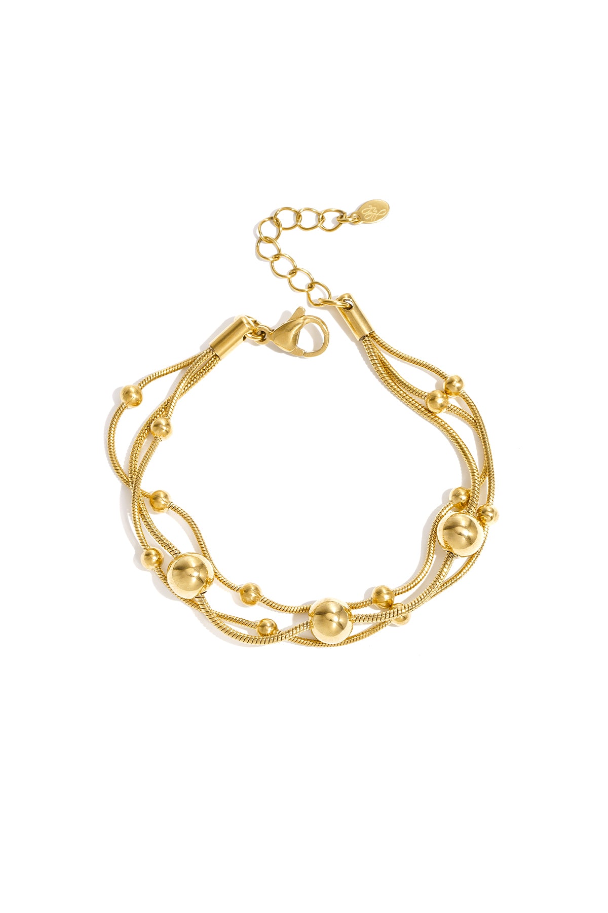 Bracelet with chains and polka dots