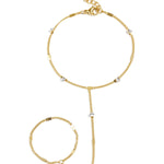 Hand chain with stones