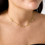 Love necklace with zirconia stones
