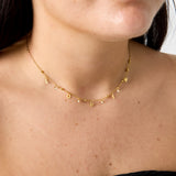Love necklace with zirconia stones