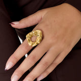 Stainless Steel Statement Rings irregular shape Casual Daily Simple Series Women's jewelry