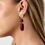 Stainless Steel Dangle Earrings Beads Retro Daily Classic Series Women's jewelry