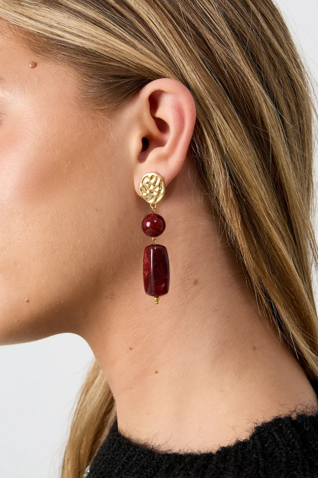 Stainless Steel Dangle Earrings Beads Retro Daily Classic Series Women's jewelry