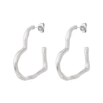 Big heart hoop earrings