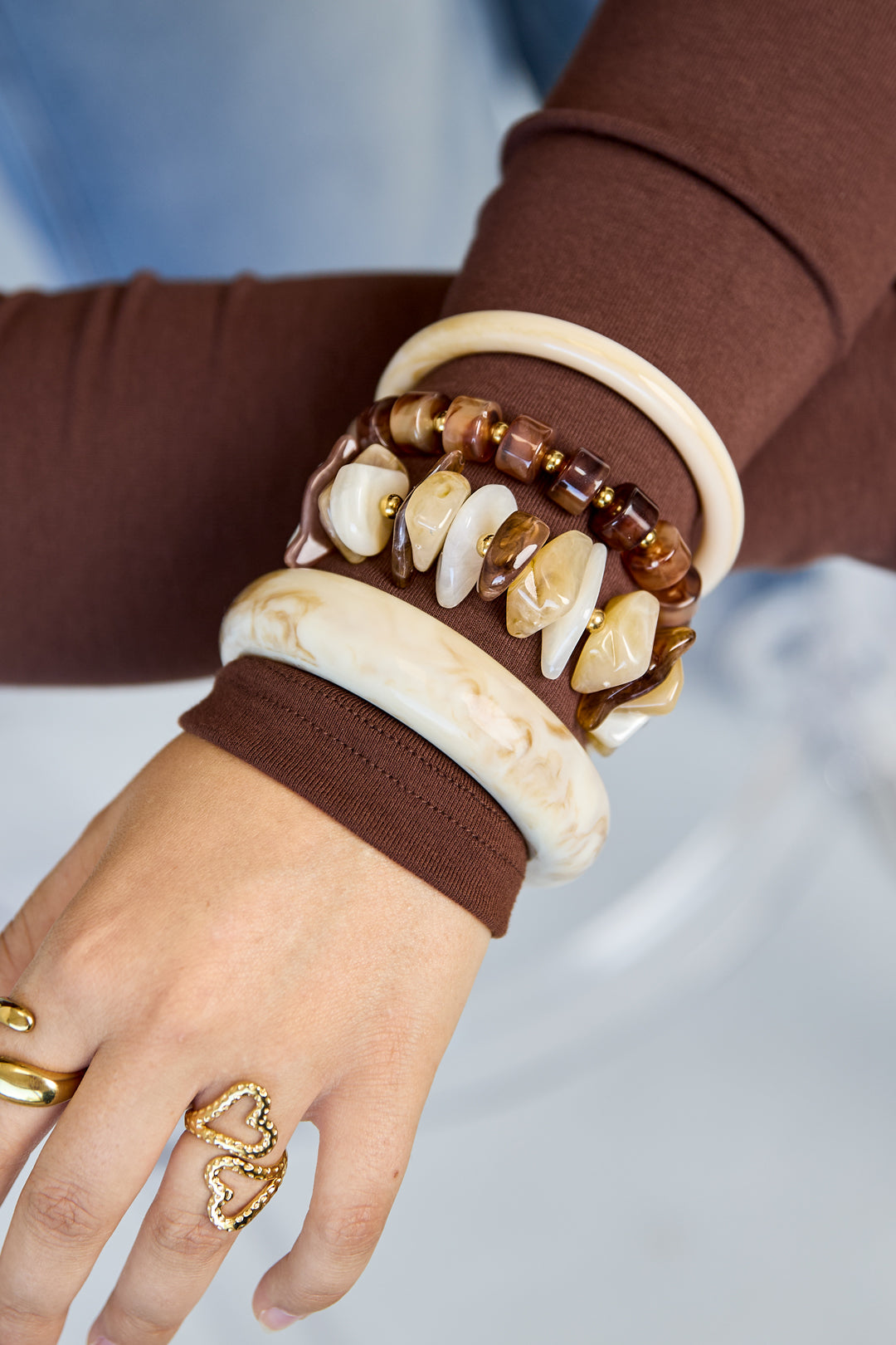 Acrylic Beaded Bracelets Beads Simple Daily Simple Series Women's jewelry