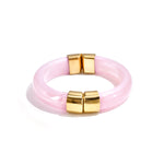 Chunky bangle with gold details