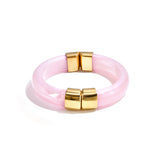Chunky bangle with gold details
