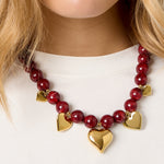 Acrylic Beaded Necklaces Heart Casual Daily Ethnic Series Women's jewelry