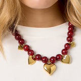 Acrylic Beaded Necklaces Heart Casual Daily Ethnic Series Women's jewelry