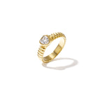 Ring with heart-shaped stone