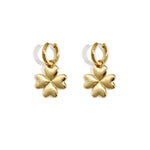 Earrings with clover charm