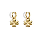 Earrings with clover charm