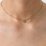 Necklace with beads and shooting star