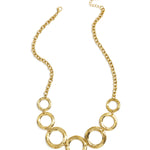 Statement necklace with large open circles