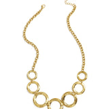 Statement necklace with large open circles