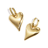 Stainless Steel Drop Earrings Heart Casual Daily Simple Series Women's jewelry