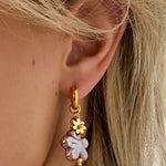 Stainless Steel Drop Earrings Flower Daily Daily Simple Series Women's jewelry