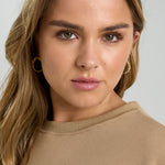 Daisy hoop earrings