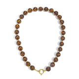 Acrylic Beaded Necklaces Leopard Print Retro Daily Classic Series Women's jewelry-14mm