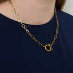 Golden knot necklace