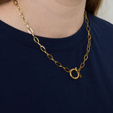 Golden knot necklace