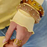 Bracelets with dotted detail