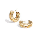 Iron Hoop Earrings circle Elegant Christmas Luxurious Series Women's jewelry