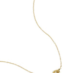 simple necklace with knotted charm