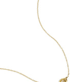 simple necklace with knotted charm