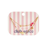 Bracelet with hearts flowers and beads