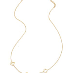 Necklace clovers  Gold Color Stainless Steel