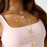 long flower party necklace
