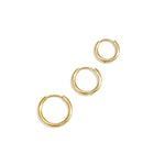 Hoop earrings set of 3