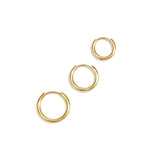 Hoop earrings set of 3