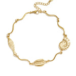 Stainless Steel Anklets Shell Vacation Daily Simple Series Women's jewelry