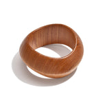 Wood Bangles Irregular Shape Simple Daily Simple Series Women's jewelry