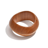 Wood Bangles Irregular Shape Simple Daily Simple Series Women's jewelry