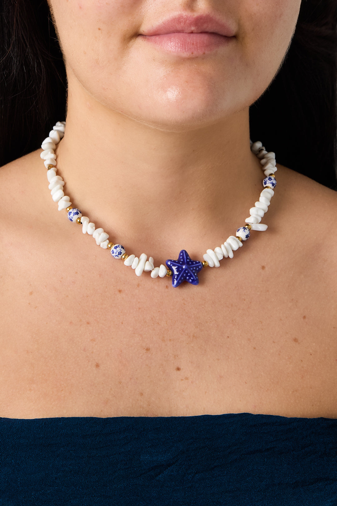 Stone Beaded Necklaces Starfish Vacation Holiday/Beach Romantic Series Women's jewelry