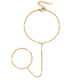 Handchain with striped pattern