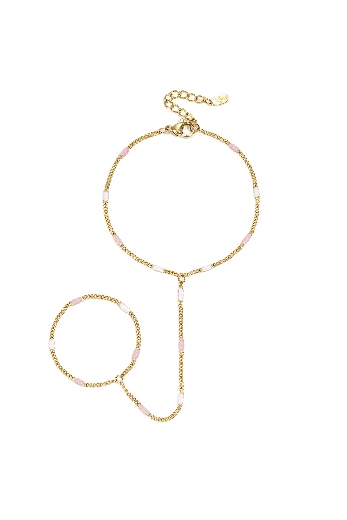 Handchain with striped pattern