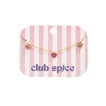 Bracelet with pink stones in hearts