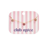 Bracelet with pink stones in hearts