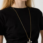 Stainless Steel Long Necklaces Cross Simple Daily Simple Series Women's jewelry