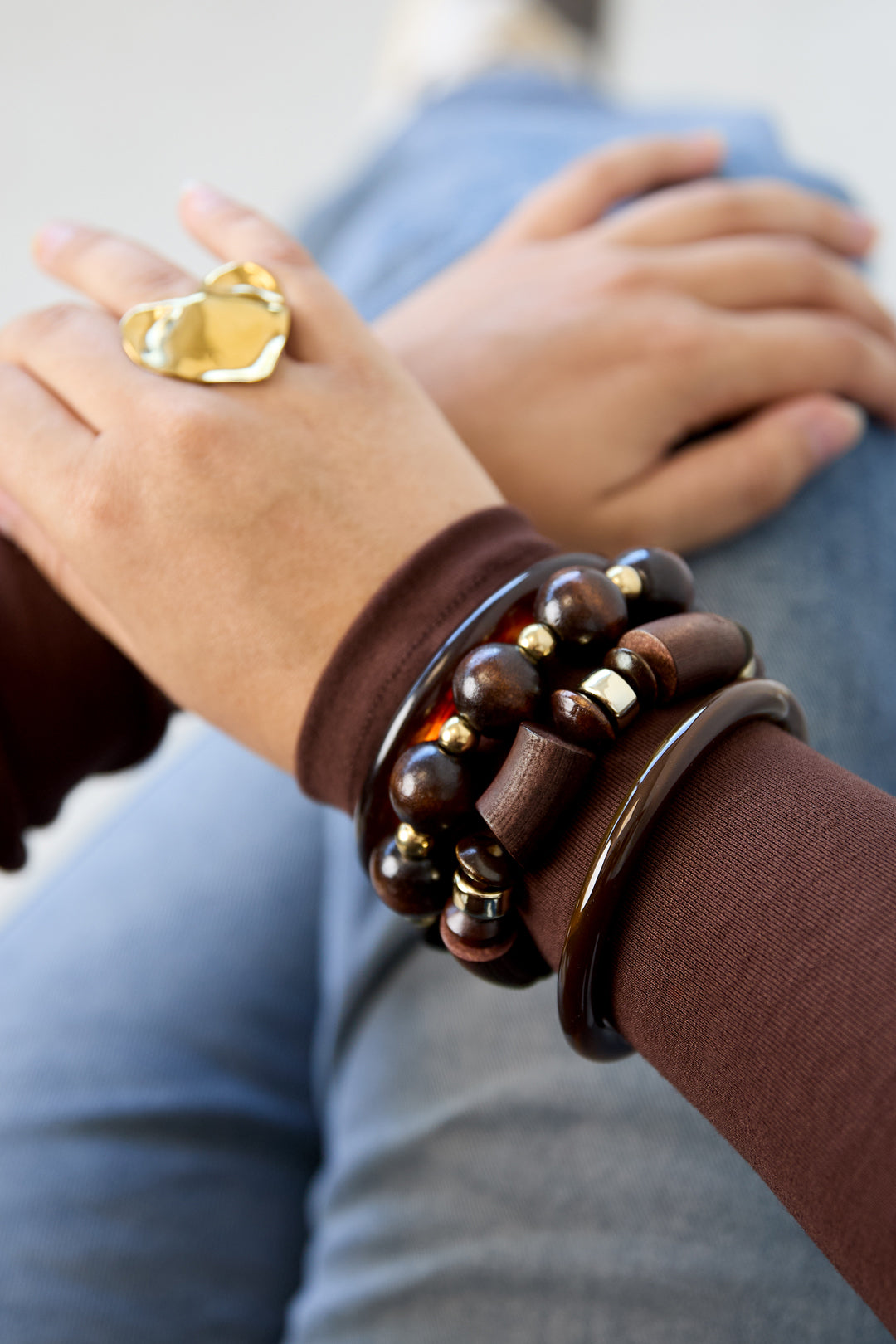 Wood Beaded Bracelets Beads Retro Daily Simple Series Women's jewelry