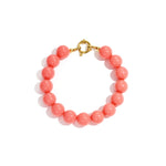 Bracelet with medium beads and front clasp-12mm