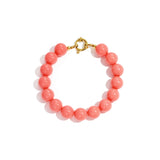 Bracelet with medium beads and front clasp-12mm