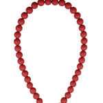 Beaded necklace with front closure - 12mm