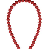 Beaded necklace with front closure - 12mm